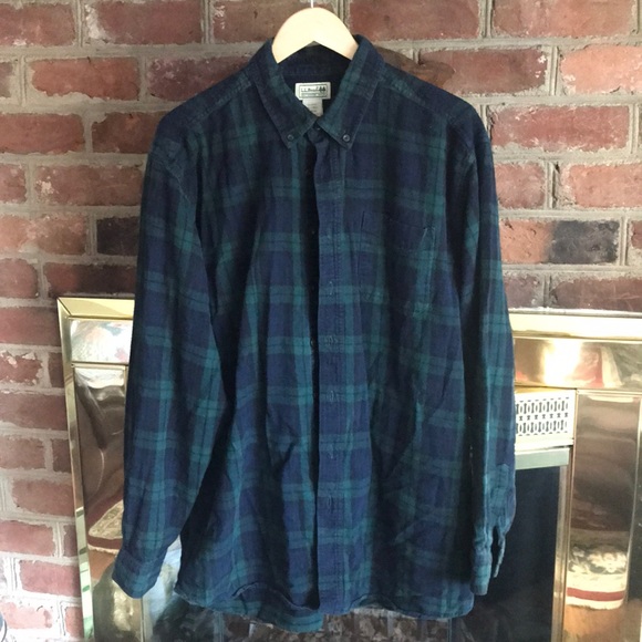 Ll Bean Mens Flannel Shirt 